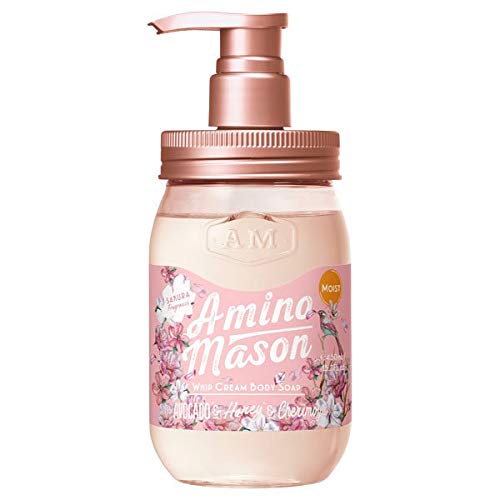 스테라시도 (주) 아미노 메이슨 휘핑 바디 샴푸 【모이스트】 사쿠라 한정 450ML