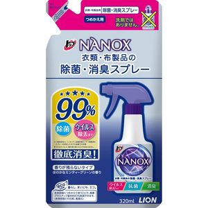 라이온 (주) 톱 슈퍼 NANOX 의류 직물 제품의 살균 탈취제 스프레이 리필 320ml
