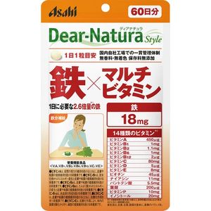 아사히 푸드 앤 헬스 케어 (주) Dear - Natura Style 철 × 멀티 비타민 60 정