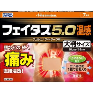 히사미츠 제약 (주) 훼이타스 5.0 온감 대형 사이즈 7 매 【제 2 류 의약품】