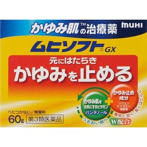(주) 이케다모한도 가려운 피부 치료제 무히소후토 GX60g 【제 3 류 의약품】